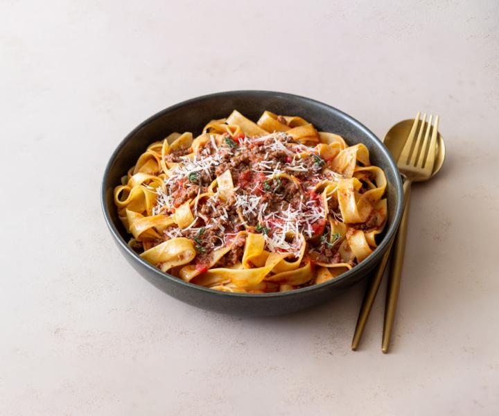 A bowl of pappardelle